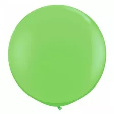 3 Globos Gigantes Esféricos Numero 36 Payaso Color Verde Lima