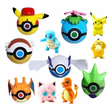 3 Pokebolas Más 3 Muñeco Pokemon Premium Juguete Souvenir 