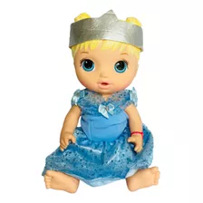 Fantasia Roupa Cinderela Disney Para Boneca Baby Alive