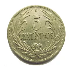 5 Centésimos Año 1941 Variante Vitureira En Excelente Estado