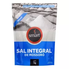 Sal Integral De Mossoró Grosso Iodado Sem Glúten Smart 1kg