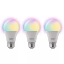 Ampolleta Led Inteligente Wifi Multicolor 3 Unidades Alexa G