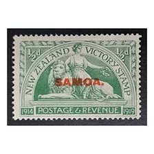 Samoa Británica 1/2 Penny 1920 Nv. C/g Victoria Iv 92