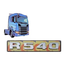 Letreiro Scania R 540 Ntg 2019 2020 2021 Cromado