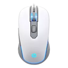 Mouse Gamer Usb Hp M200 Branco Até 2400 Dpi Led 6 Botões