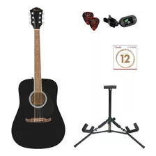 Guitarra Acústica Fender Fa-125 Natural Mate Y Accesorios