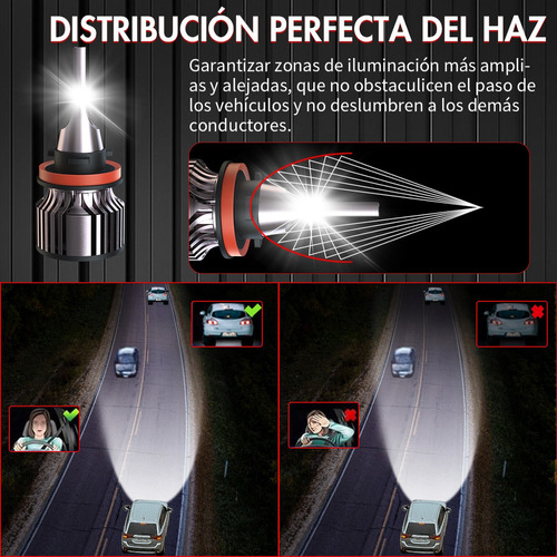 12000lm Kit De Faros Led Luz Alta Y Baja Para Cadilac Series Foto 6