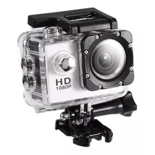 Camara Deportiva Hd Sumergible Hd 1080p 30 Metros Color Blanco