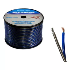 Cable Cristal Oxigenado Avc C2x10 Azul - Gris 100 Mts 