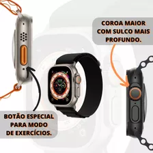 Microwear Relógio Smartwatch Ultra 9 2.2 Com Gps Chamadas + Pulseira Alpine Cor Da Caixa Preto