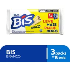 Bis Chocolate Branco Laka 302,4g Tripack 100,8g Cada Lacta