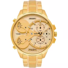 Relógio Orient Cronógrafo Dourado 3 Máquinas Mgsst003 C2kx