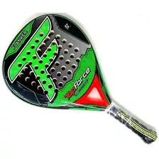 Paleta Padel Top Force Flanker Importada Protector Y Over