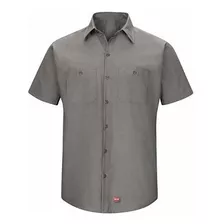 Camisa De Trabajo De Manga Corta Para Hombre Red Kap Con Mim