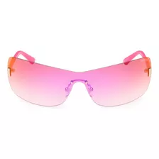 Lentes De Sol Rosado Espejados Guess Gu828772u