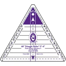 Marti Michell Regla Triangular De 60 Grados 2 Pulgadas A 6 