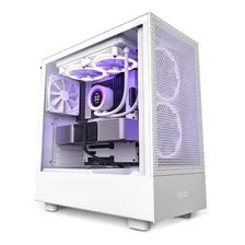 Gabinete Gamer Nzxt H5 Flow Branco Vidro - Cc-h51fw-01