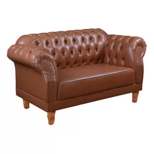 Sofá Clássico Vintage Chesterfield 2 Lugares