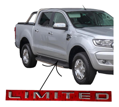 Emblema Palabra L I M I T E D Para Ford Ranger 13-20 Foto 3