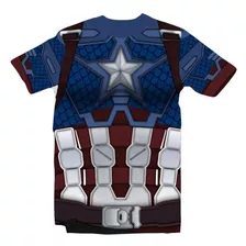 Camiseta/camisa Capitão América Traje 3d - Herói Vingadores