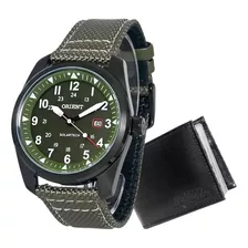 Relógio Orient Masculino Solar Aço Preto Militar Mpsn1004