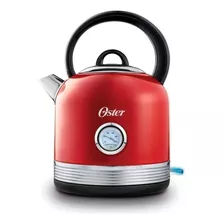 Hervidor Eléctrico Oster® Con Capacidad De 2.5 L Bvstkt900r Color Rojo/plateado/negro