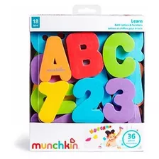 Brinquedo De Banho Alfabeto E Numerais Munchkin