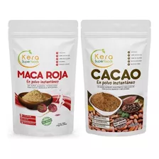 Maca Roja 1kg Y Cacao En Polvo 1kg-pack 2 Unidades De 1kg