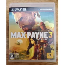 Max Payne 3 Em Japonês Midia Fisica Manual Completo Ps3 