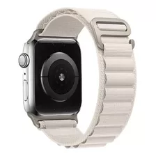 Pulsera Circular Para Reloj Apple Ultra Alpine Mountaineer De Nailon, Color Blanco, 42 Mm, 44 Mm, 45 Mm, 49 Mm