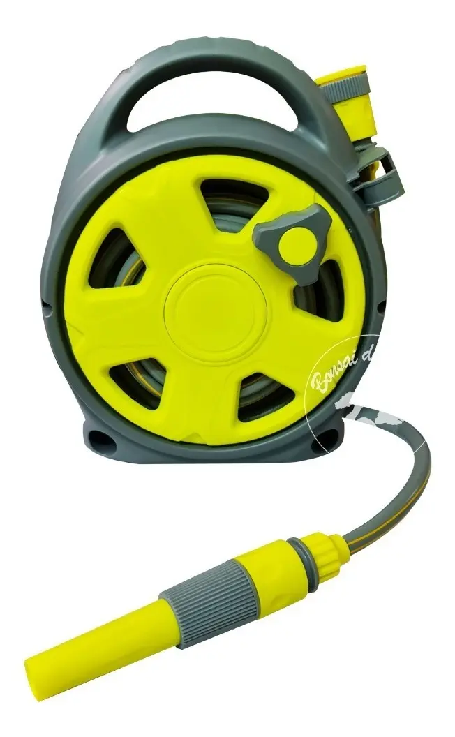 Manguera Con Carrete Y Set De Riego 10mts Rehau Raubox