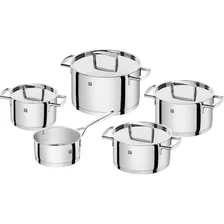 Conjunto Panelas 5pcs Fundo Triplo Aço Inox Zwilling Passion