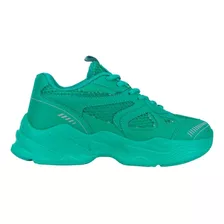 Tenis Casual Belinda 4201 Verde Dama Original Msi