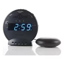 Reloj Despertador Sonic Alert Negro Liso , Digital ,plastico