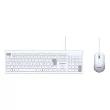 Kit Teclado E Mouse Soft Wireless Usb 2m Branco Pcyes