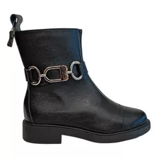 Bota Feminina Coturno Lizielizi Preto 100344722