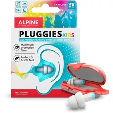 Alpine Pluggies Kids - Protector De Oídos Para Niños, 26 Db, Color Blanco