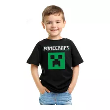 Camiseta Infantil Minecraft Creeper