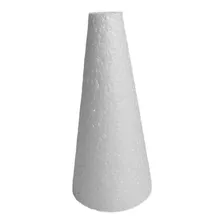 Cone Em Isopor 18x8cm Pacote Com 12 Unidades