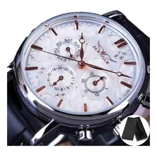 Reloj Jaragar Business Calendar De Piel Para Hombre