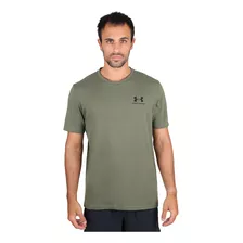 Remera Under Armour Sportstyle Left Chest Hombre En Verde | 