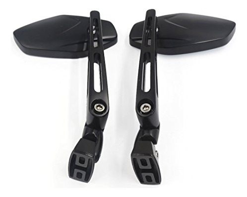 Black Motorcycle Mirrors Compatible With Yamaha R1 R6 R... Foto 4