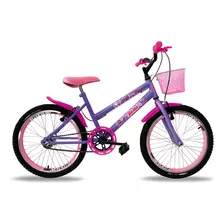 Bicicleta Infantil Aro 20 Feminina Bella Aro Aero Cestinha