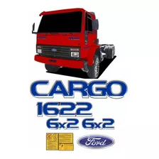Kit Adesivos Compatível Ford Cargo 1622 6x2 Caminhão Kit41 Cor Padrão