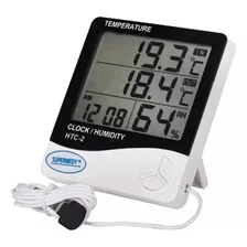 Termohigrômetro Medidor Temperatura Digital C Cabo Supermedy