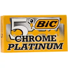 Kit Lâminas Bic Chrome Platinum 2 Cartelas Com 50 Unid Cada