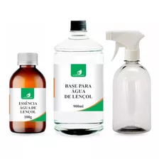 Kit Essência Top 100ml +base Agua De Lençol 900ml+borrifador