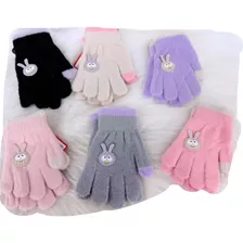 Luva De Frio Infantil Inverno Peludinho Coelho Quentinha