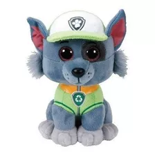 Ty La Pata Patrulla Rocky - Perro De Peluche Tamaño Mediano 