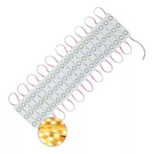 Modulo Led 5050 Smd 3 Chip 30lm Calido 12v Exterior Pack 100 Color De La Luz Blanco Cálido